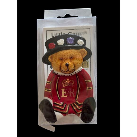 Tea Bag Tidy London Pottery LITTLE GEMS Queen Elizabeth Bear Trinket Bowl NEW - Picture 4 of 4